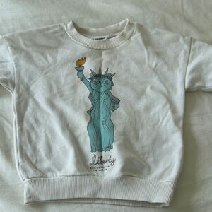 Mini Rodini Liberty Kids White Sweatshirt